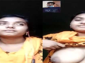 Bangladeshi girl shows boobs on video call